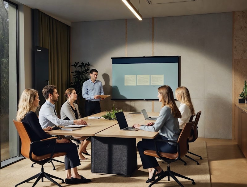 Professioneller Finanzcoach bei der Beratung